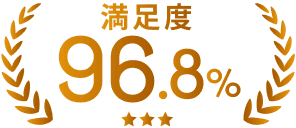 満足度96.8%